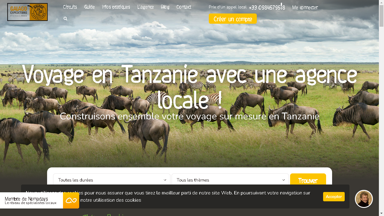 Capture d'écran de http://www.tanzanie-safari.fr/